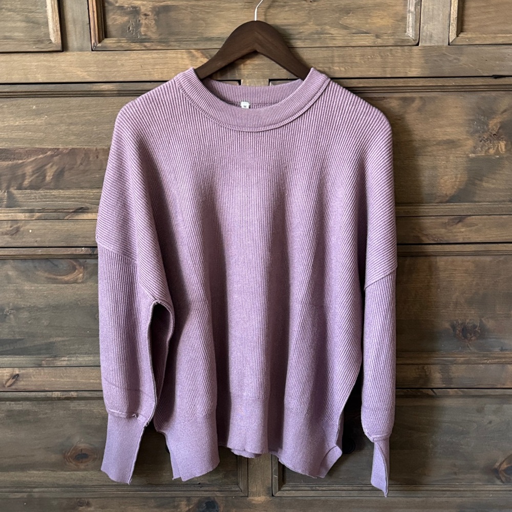 Amazon Essentials Men's Lavender Crewneck Sweater
